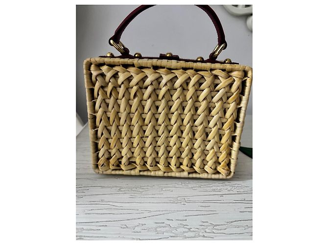 Borsa a mano Dolce & Gabbana in pelle beige - vista 7