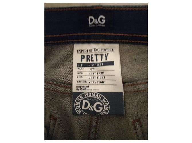 Vaqueros Skinny Dolce & Gabbana Pretty Azul Oscuro Algodón - vista 3