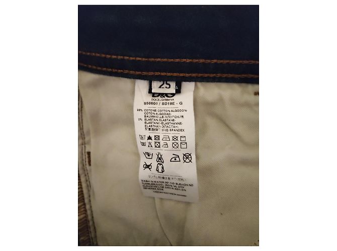 Vaqueros Skinny Dolce & Gabbana Pretty Azul Oscuro Algodón - vista 5