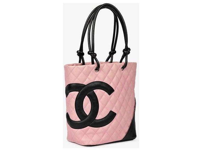 Chanel Medium Ligne Cambon Eimer Tasche Schwarz Pink - Ansicht 2