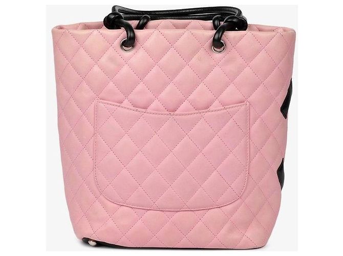 Chanel Medium Ligne Cambon Eimer Tasche Schwarz Pink - Ansicht 3