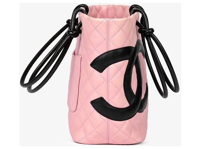 Chanel Medium Ligne Cambon Eimer Tasche Schwarz Pink - Ansicht 4