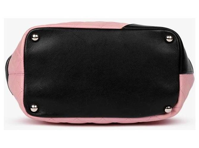 Chanel Medium Ligne Cambon Eimer Tasche Schwarz Pink - Ansicht 5