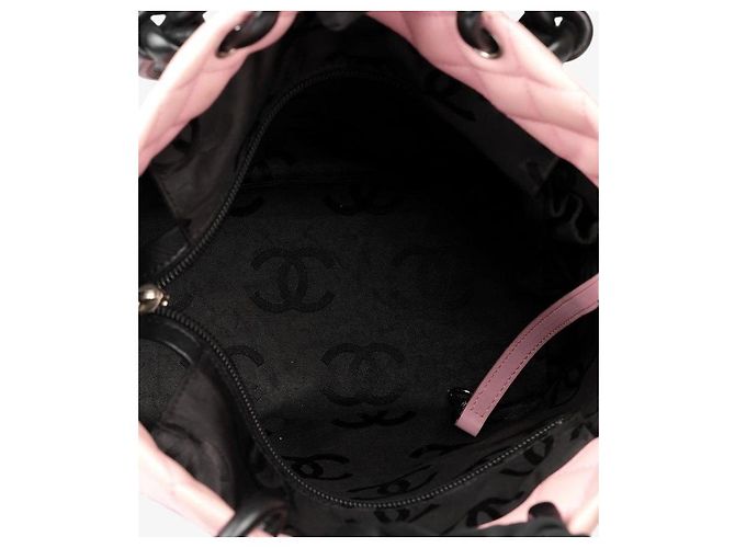 Chanel Medium Ligne Cambon Eimer Tasche Schwarz Pink - Ansicht 6