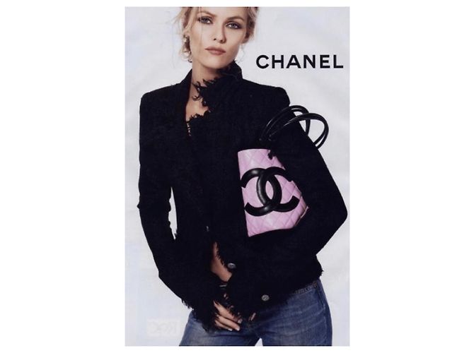 Chanel Medium Ligne Cambon Eimer Tasche Schwarz Pink - Ansicht 8