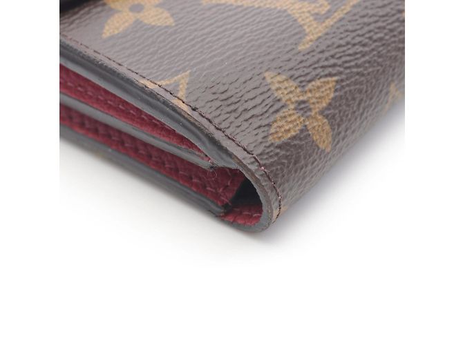 Portafoglio Bifold Compatto Pallas di Louis Vuitton Marrone Rosa - vista 10