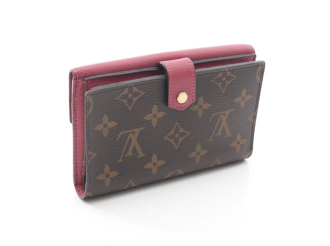 Portafoglio Bifold Compatto Pallas di Louis Vuitton Marrone Rosa - vista 2