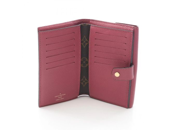 Portafoglio Bifold Compatto Pallas di Louis Vuitton Marrone Rosa - vista 3