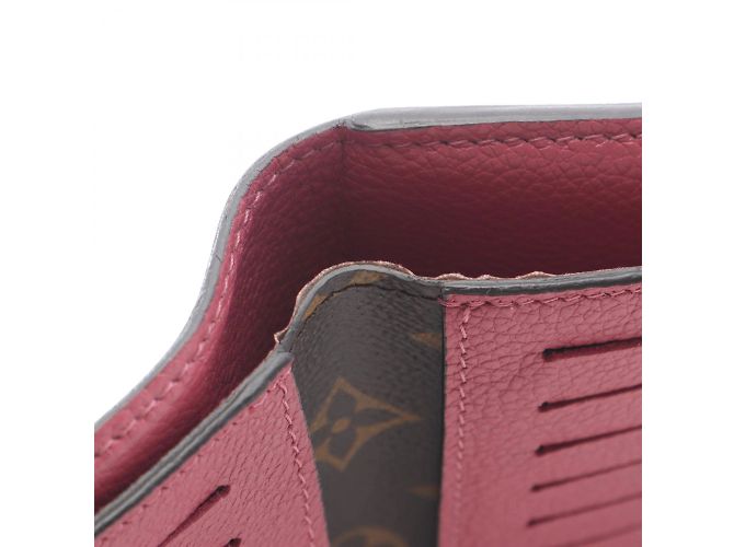 Portafoglio Bifold Compatto Pallas di Louis Vuitton Marrone Rosa - vista 9