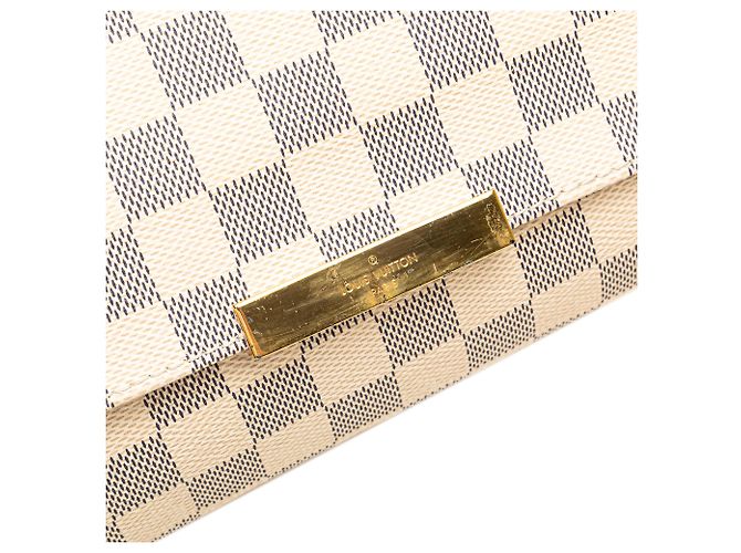 Louis Vuitton Favorite MM Damier Azur Bianco - vista 7
