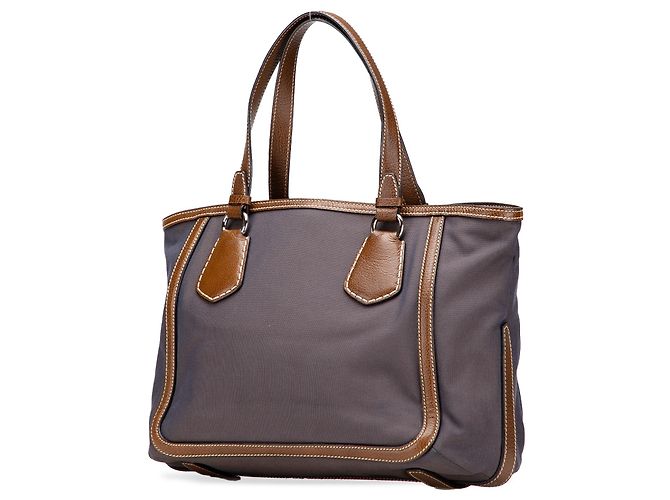 Céline Celine Braune Canvas Tragetasche - Ansicht 2