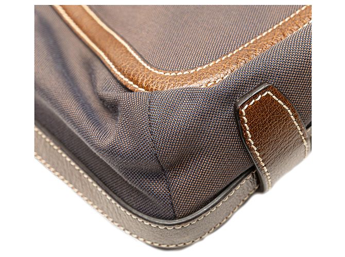 Céline Celine Braune Canvas Tragetasche - Ansicht 9