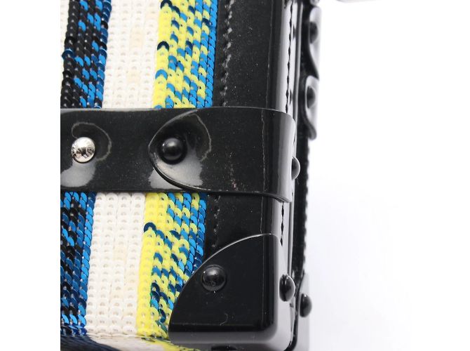 Louis Vuitton Petite Malle Shoulder Bag Black Blue Multiple colors - view 6