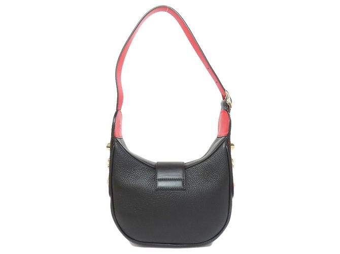 Bolsa de couro com studs Christian Louboutin Preto - vista 2