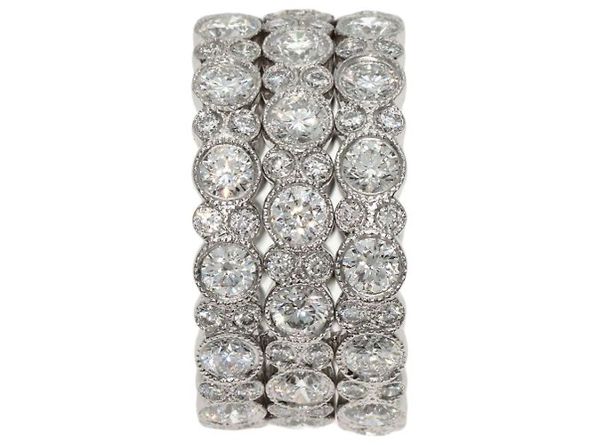 Tiffany & Co Tiffany Cobble Full Eternity Diamond Ring - view 3
