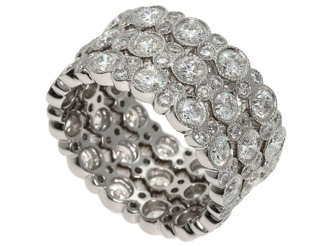Tiffany & Co Tiffany Cobble Full Eternity Diamond Ring - view 7