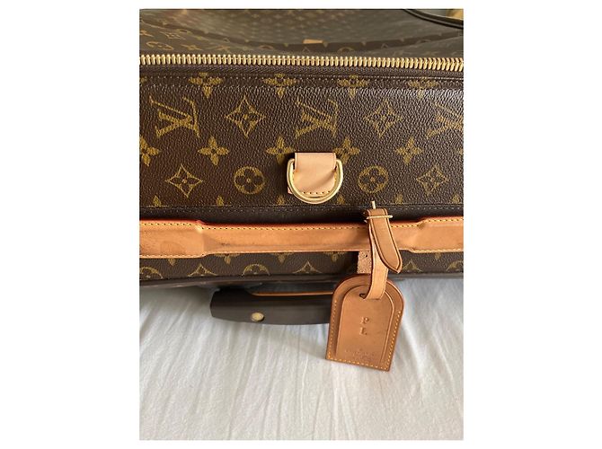 Louis Vuitton Grande valigia monogramma Pesca Marrone scuro - vista 6