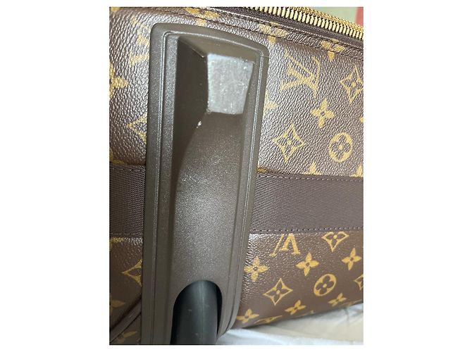 Louis Vuitton Grande valigia monogramma Pesca Marrone scuro - vista 8