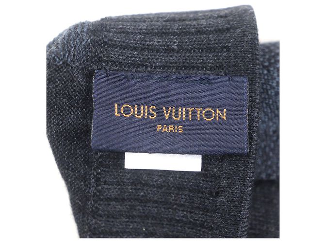 Louis Vuitton Damier Graphite Wool Gloves Grey - view 6
