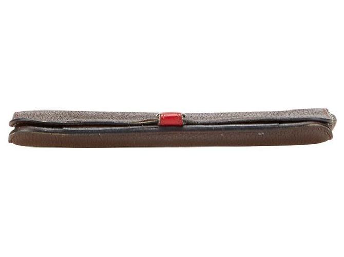 Portafoglio Dogon GM Togo di Hermès Marrone - vista 3