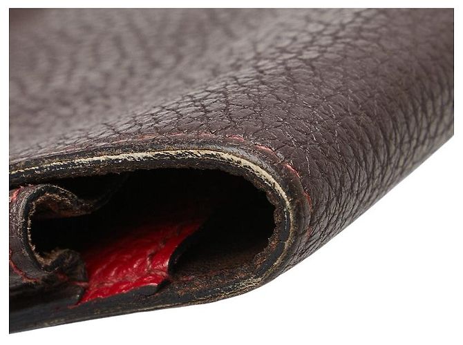 Portafoglio Dogon GM Togo di Hermès Marrone - vista 7
