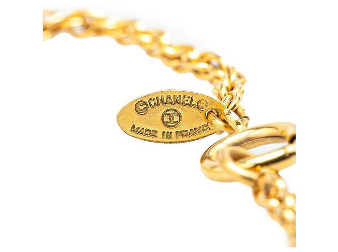 Collana Chanel Coco Mark 31 RUE CAMBON PARIS D'oro Metallico - vista 3