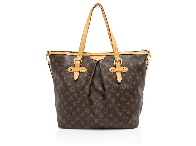 Bolsa tote Palermo GM em canvas Monogram Louis Vuitton Marrom - vista 3