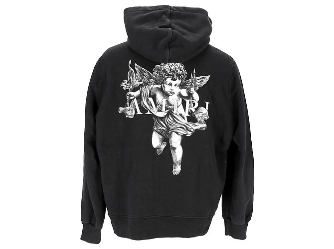 Amiri Cherub Hoodie aus schwarzer Baumwolle - Ansicht 3