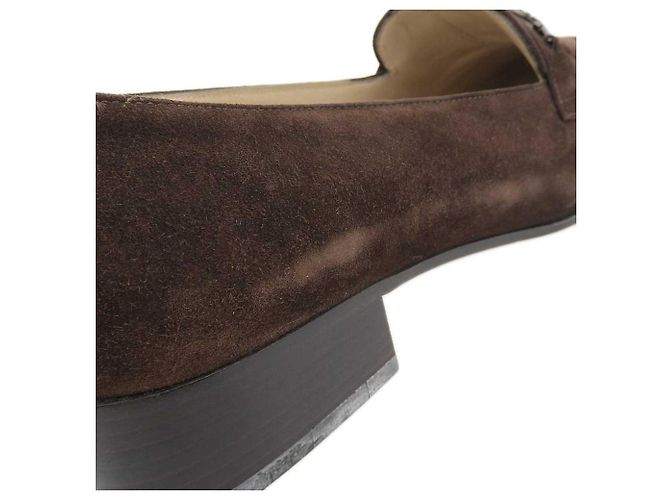 Mocassini in suede Salvatore Ferragamo marroni Marrone - vista 5