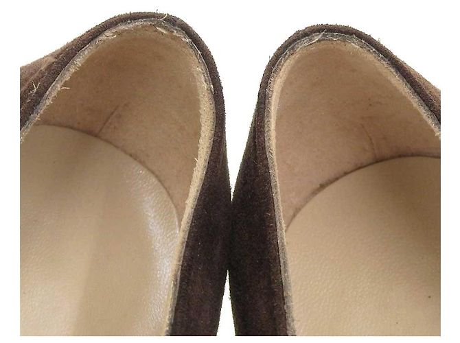 Mocassini in suede Salvatore Ferragamo marroni Marrone - vista 7