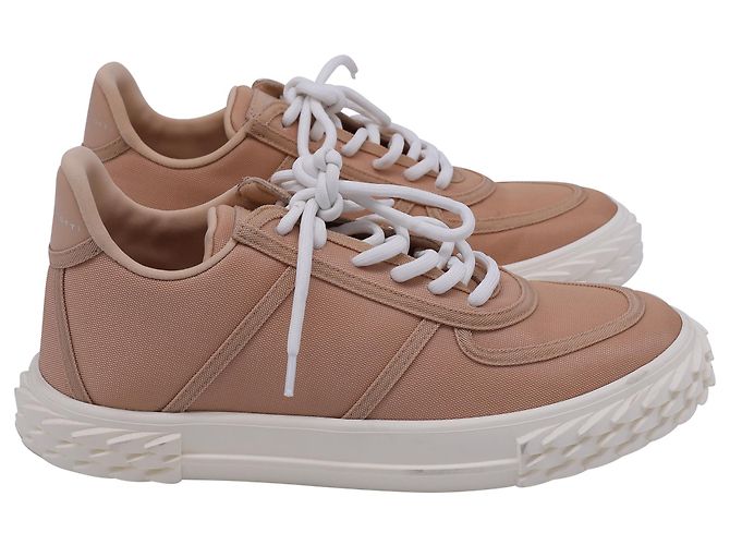 Sneakers basse Blabber in cotone rosa di Giuseppe Zanotti Marrone Carne - vista 2