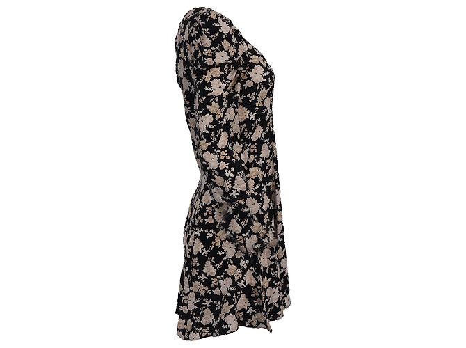 Abito Mini Stampato Floreale Juree Loveshackfancy in Seta Multicolore - vista 3