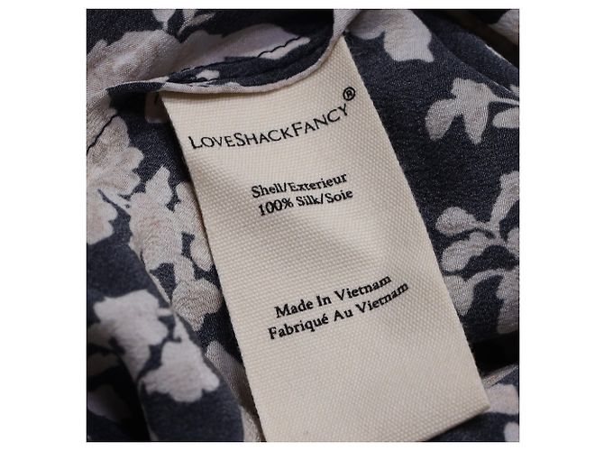 Abito Mini Stampato Floreale Juree Loveshackfancy in Seta Multicolore - vista 6