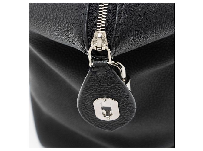 Borsa Soft Lockit MM in Taurillon Louis Vuitton Nero - vista 10
