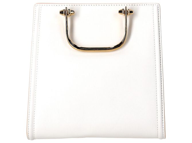 Sac à bandoulière The Short Story en cuir blanc d'Alexander McQueen - vue 2