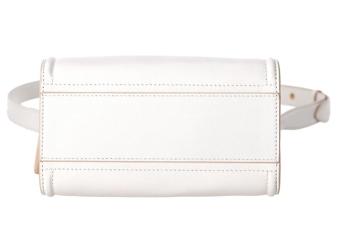 Sac à bandoulière The Short Story en cuir blanc d'Alexander McQueen - vue 5