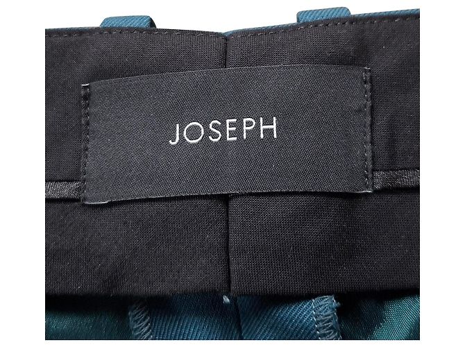 Pantalones rectos Joseph en viscosa verde - vista 3