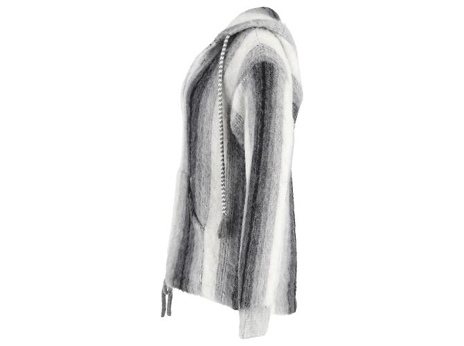 Céline Sudadera Rayada Celine Baja en Lana de Alpaca Gris - vista 2
