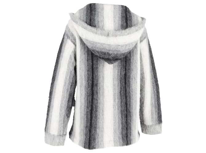 Céline Sudadera Rayada Celine Baja en Lana de Alpaca Gris - vista 3