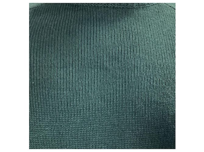 Apc Pull ras du cou A.P.C. en laine verte - vue 2