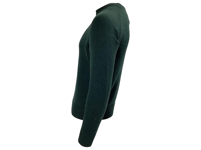Apc Pull ras du cou A.P.C. en laine verte - vue 3