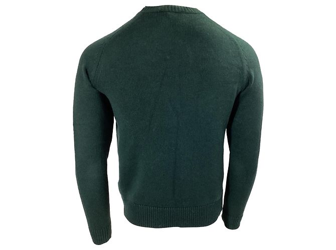 Apc Pull ras du cou A.P.C. en laine verte - vue 4