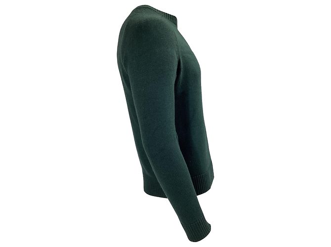 Apc Pull ras du cou A.P.C. en laine verte - vue 5