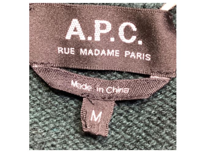 Apc Pull ras du cou A.P.C. en laine verte - vue 6