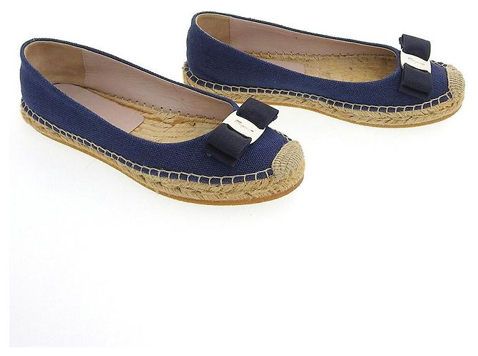 Scarpe Espadrilles Salvatore Ferragamo Blu - vista 2