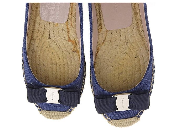 Scarpe Espadrilles Salvatore Ferragamo Blu - vista 5