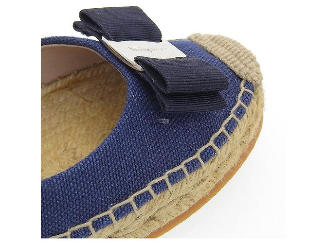 Scarpe Espadrilles Salvatore Ferragamo Blu - vista 6