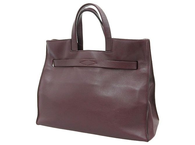 Autre Marque Borsa in pelle 2WAY Mauro Governa Marrone Bordò - vista 2
