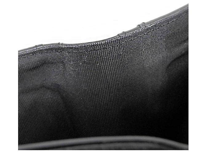 Schwarze Emaille Brieftasche Chanel A48667 - Ansicht 5