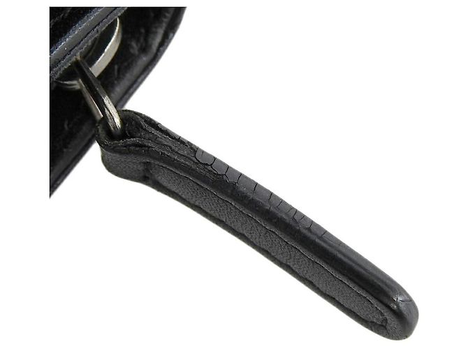 Schwarze Emaille Brieftasche Chanel A48667 - Ansicht 7